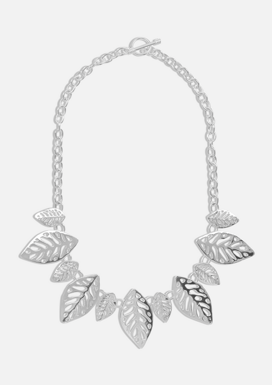 Sculptured Leaf Necklace