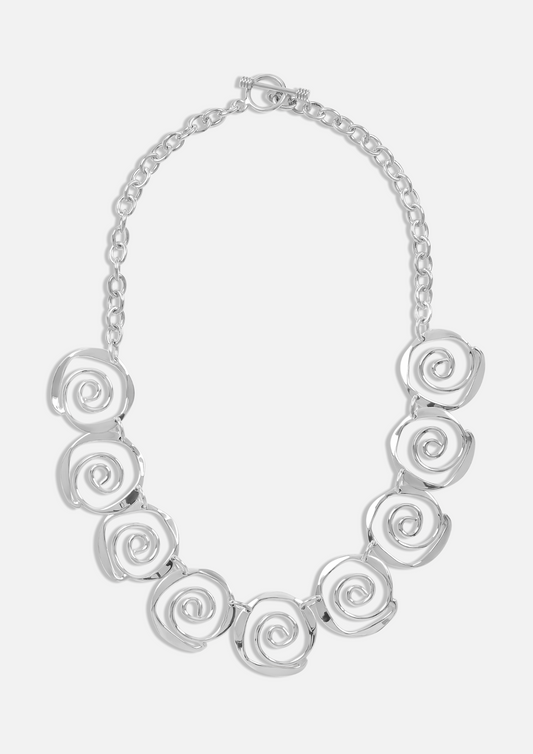 Sculptured Spirals Necklace