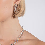 Cable Link Drop Earrings