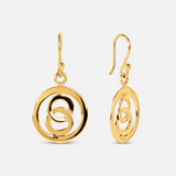 Infinity Loop Earrings in Gold Vermeil