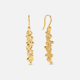 Cluster Ball Dangly Earrings in Gold Vermeil