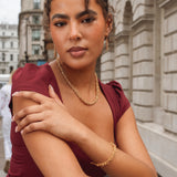 Cluster Ball Dangly Earrings in Gold Vermeil