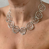 Sculptured Spirals Necklace