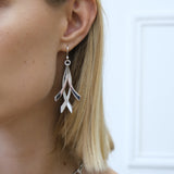 4-Strand Crossover Drop Earrings