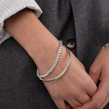 Sculptured Oval Bangle