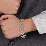 Balls On Rings Bracelet in Sterling Silver