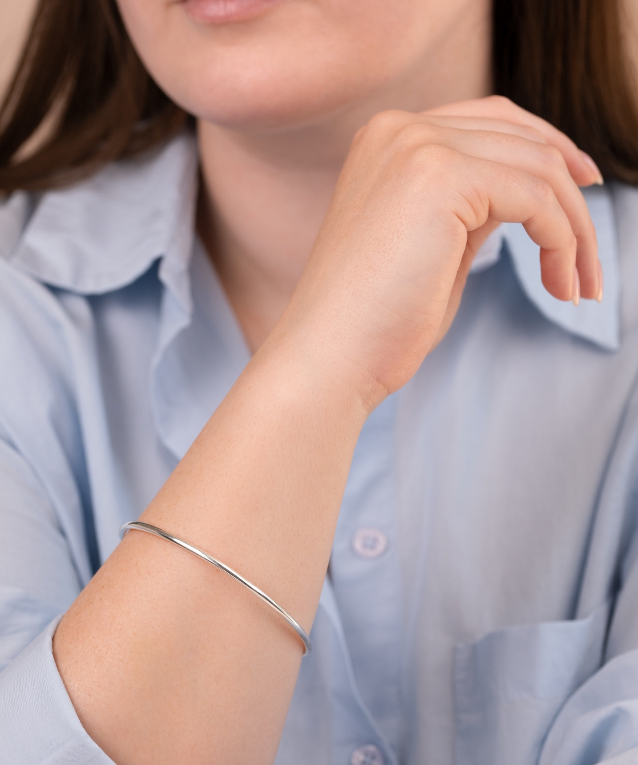 Thin Plain Bangle