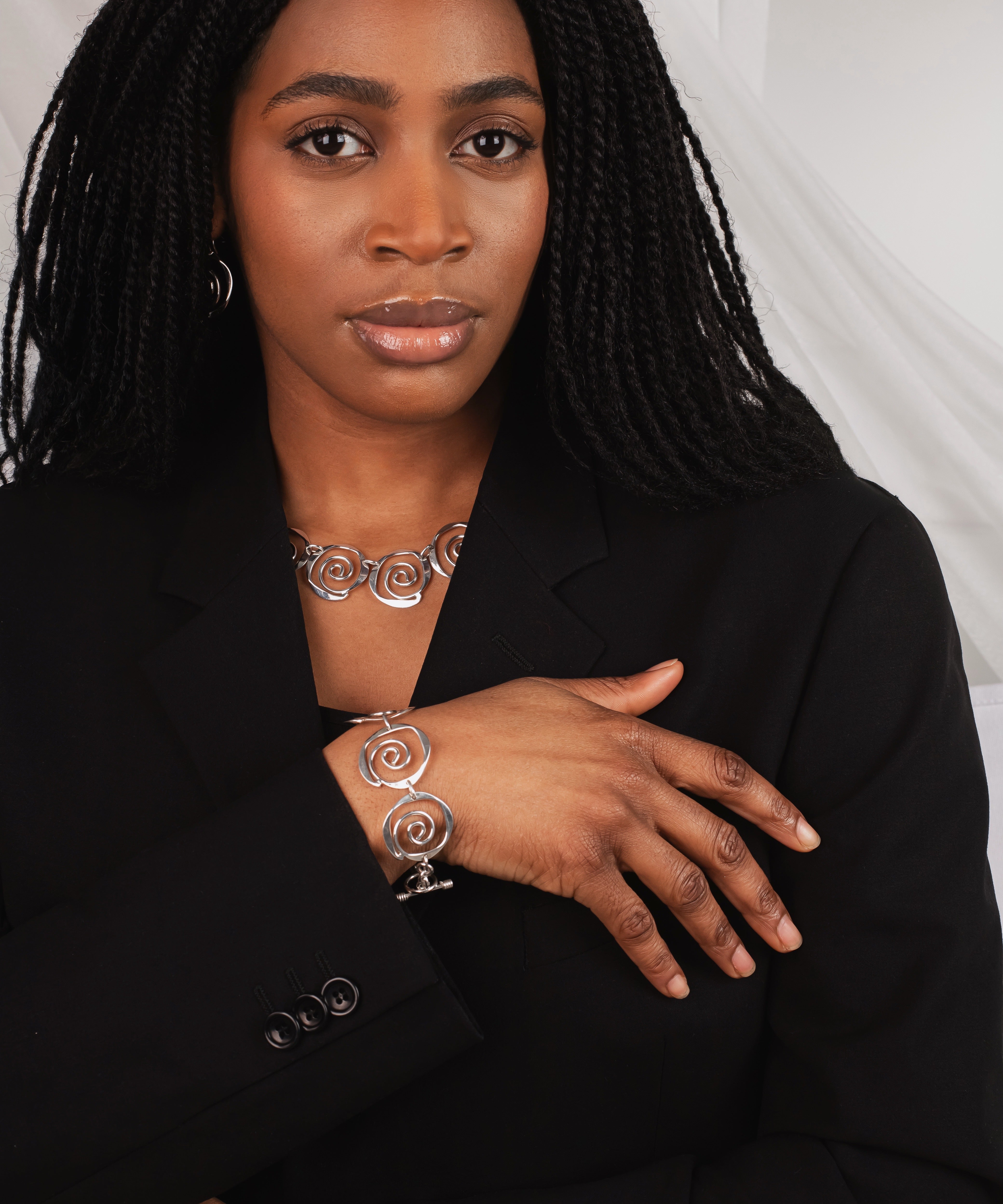 Sculptured Spirals Bracelet