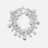 Celestial Silver Bell Chain Bracelet