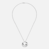 Round Open Twist Pendant Necklace