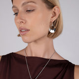 Round Open Twist Pendant Necklace
