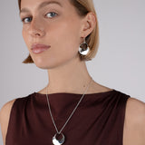 Round Open Twist Pendant Necklace