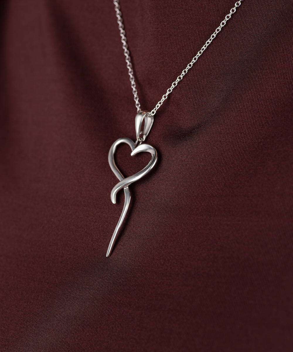 Open Heart Pendant Necklace