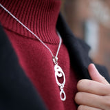 Open Oval Pendant Necklace