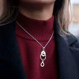 Open Oval Pendant Necklace