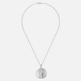 Smooth And Textured Pendant Necklace