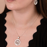 Infinity Loop Pendant Necklace in Sterling Silver
