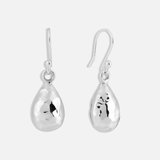 Hammered Tear Drop Earrings