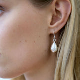 Polished Tear Drop Earrings in Sterling Silver