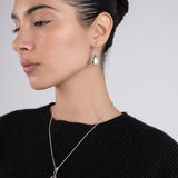 Polished Tear Drop Earrings in Sterling Silver