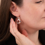 Diamond Shaped Drop Earrings