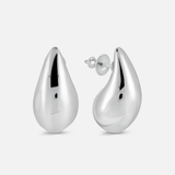 Polished Teardrop Stud Earrings