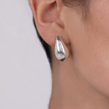 Polished Teardrop Stud Earrings