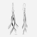 4-Strand Crossover Drop Earrings