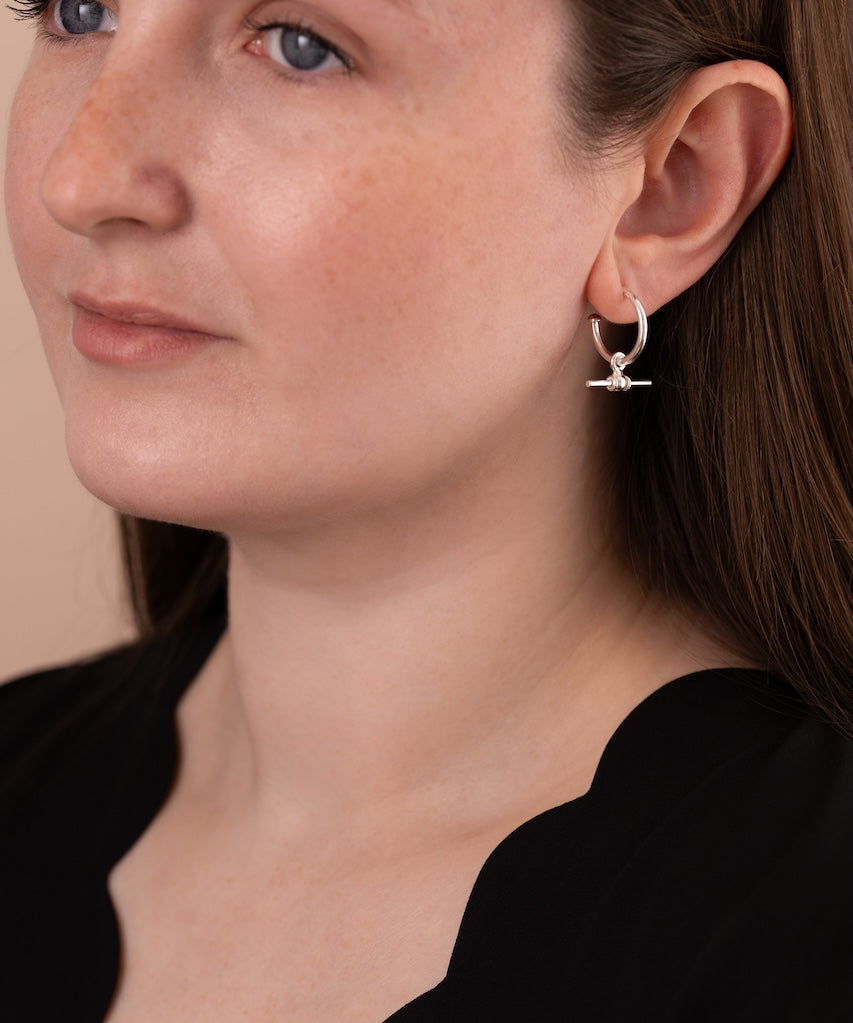 T-bar Charm Earrings
