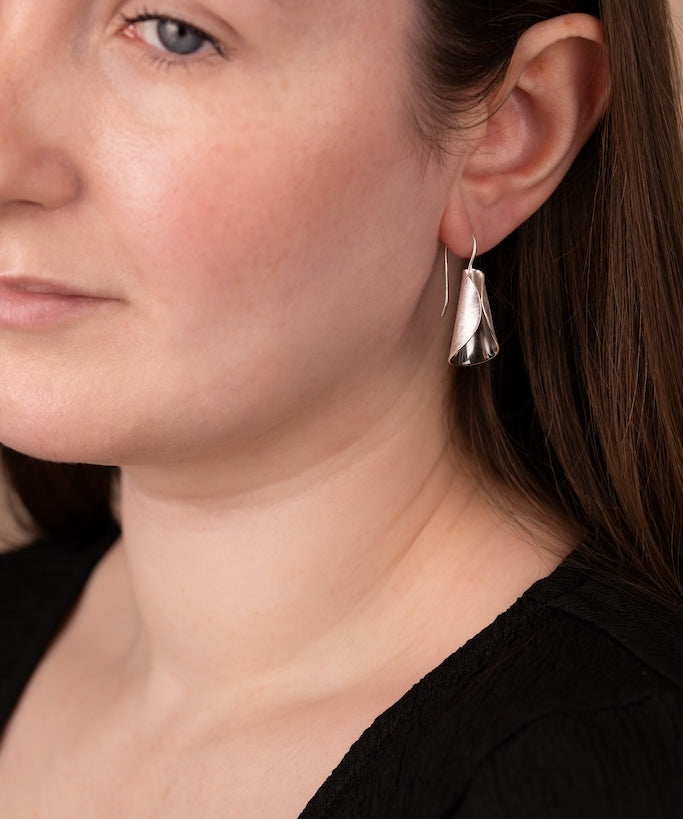 Lily Dangly Earrings in Sterling Silver