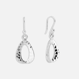 Textured Triangle Drop Earrings