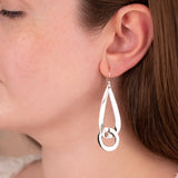 Large Open Teardrop Earrings