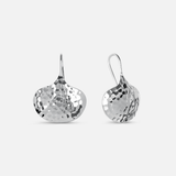 Textured Triangle Drop Earrings