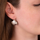 Textured Triangle Drop Earrings