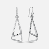 Double Triangle Drop Earrings