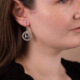 Infinity Loop Earrings in Sterling Silver