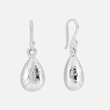 Teardrop with Floral Design Earrings