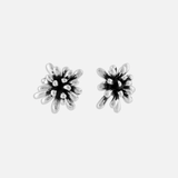 Oxidized Fireworks Stud Earrings