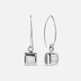 Cube Wire Drop Earrings