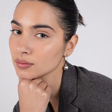 Cube Wire Drop Earrings