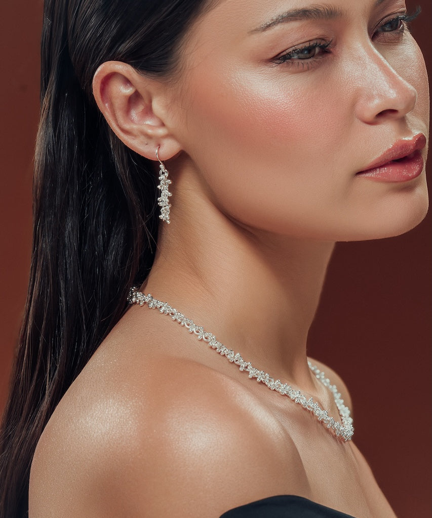 Cluster Ball Dangly Earrings
