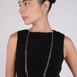 Paperclip Chain Necklace in Sterling Silver