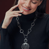 Circle Link Statement Necklace