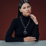 Circle Link Statement Necklace