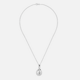 Hammered Teardrop Pendant Necklace