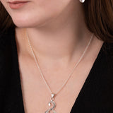 Sculpted Swirl Pendant Neckalce