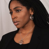 Sculptured Spiral Pendant Necklace