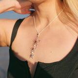 Three Flowers Pendant Necklace