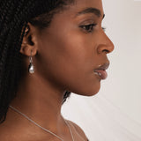 Hammered Tear Drop Earrings